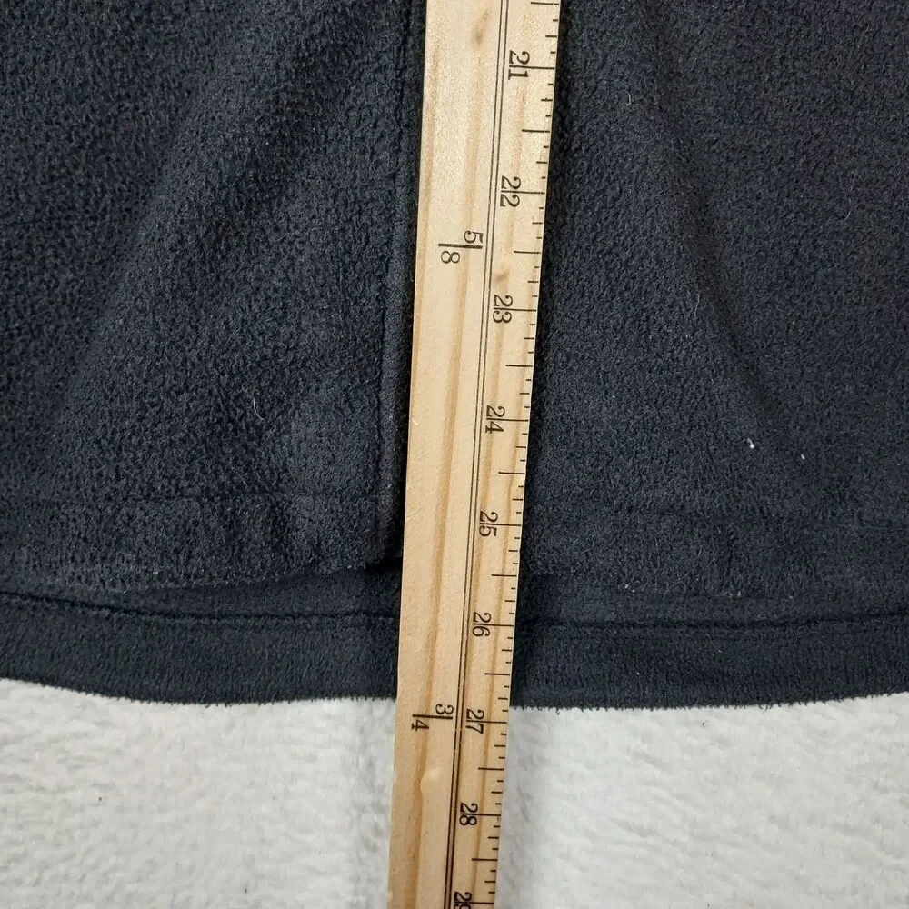 The North Face Fleece Jacket Mens Medium Black Full Zip Outdoor Pockets